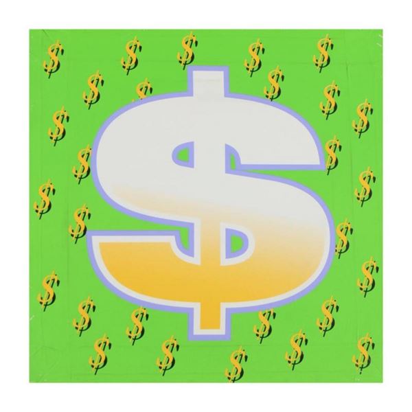 Steve Kaufman (1960-2010), "Dollar Sign" Limited Edition Hand Pulled Silkscreen