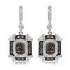 Image 1 : 14k White Gold 1.04CTW Diamond and Brown Diamonds Earrings, (SI3/G)