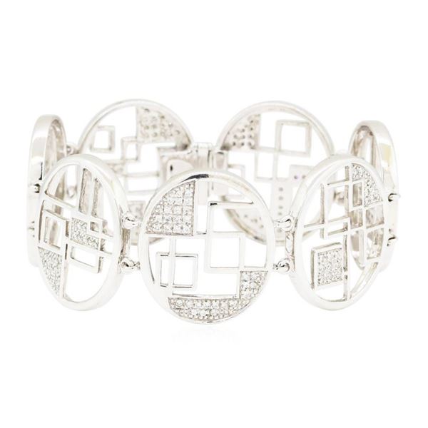 1.15 ctw Diamond Bracelet - 14KT White Gold