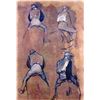 Image 1 : Edgar Degas - Four Studies Of Jockeys