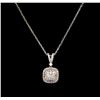 Image 1 : 0.68 ctw Diamond Necklace - 14KT White Gold