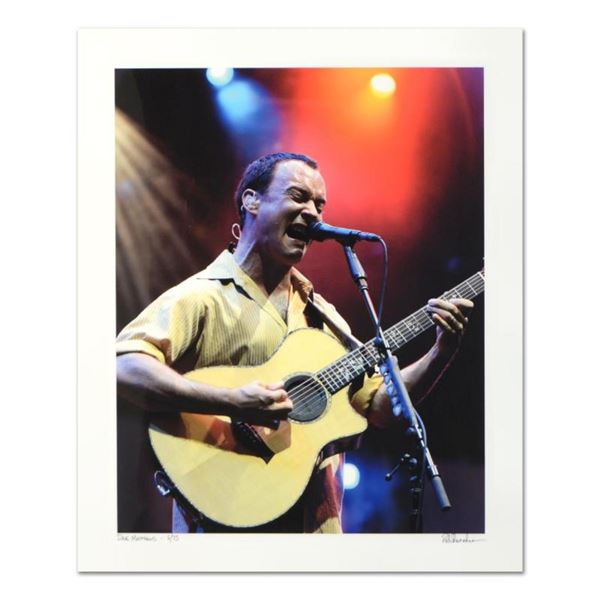 Rob Shanahan, "Dave Matthews" Hand Signed Limited Edition Giclee with Certificat