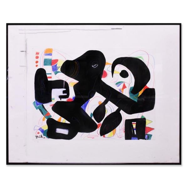 Jenik Cook, Framed Original Watercolor Painting, Hand Singed with Letter of Auth