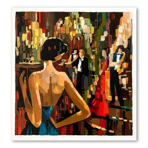 Nelly Panto, "Cocktail" Hand Signed Limited Edition Serigraph on Paper with Lett