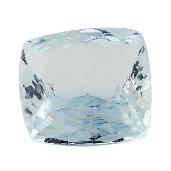 3.58 ct.Natural Square Cushion Cut Aquamarine