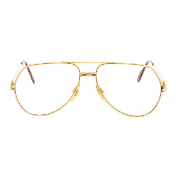Cartier Vintage Two Tone Gold Silver Trinity Eyeglass Frames