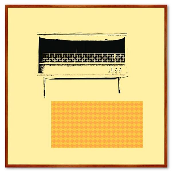 Claudio Santini, "Dingbat 4" Framed Hand Signed Limited Edition on Canvas with L