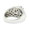 Image 3 : 2.49 ctw Round Brilliant Blue Sapphire And Diamond Ring - 14KT White Gold