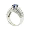 Image 4 : 2.49 ctw Round Brilliant Blue Sapphire And Diamond Ring - 14KT White Gold