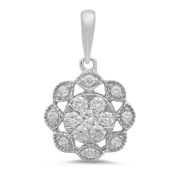 14k Gold 0.33CTW Diamond Pendant, (I1-I2/H-I)