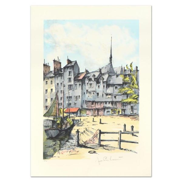 Laurant, "Honfleur" Limited Edition Lithograph, Numbered and Hand Signed.