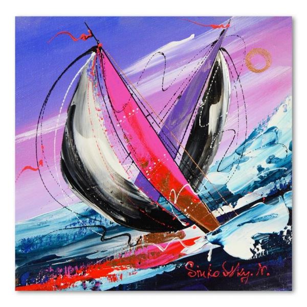 Natalia Sinkovsky, Original Acrylic Painting on Canvas, Hand Signed with Letter