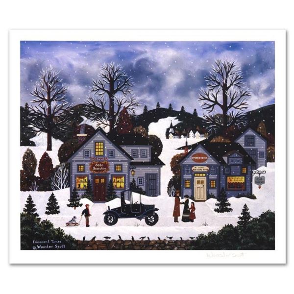 Jane Wooster Scott, "Innocent Times" Hand Signed Limited Edition Lithograph with