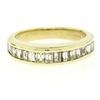 Image 1 : 14kt Yellow Gold 1.00 ctw Baguette Diamond Channel Domed Wedding Band Ring