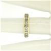 Image 9 : 14kt Yellow Gold 1.00 ctw Baguette Diamond Channel Domed Wedding Band Ring