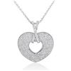 Image 1 : 18k White Gold 1.02CTW Diamond Pendant, (I1 /H-I)