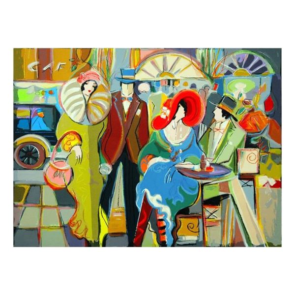 Isaac Maimon, "Cafe Society" Limited Edition Serigraph, Numbered and Hand Signed