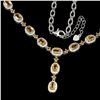 Image 2 : Natural Yellow Citrine 122.50 Carats Necklace