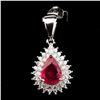 Image 1 : Top Rich Red Pink Ruby Pendant