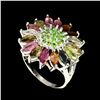 Image 2 : Natural Fancy Tourmaline Chrome Diopside Ring