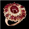 Image 1 : Natural Pigeon Blood Red Ruby Ring