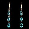 Image 1 : Natural 7x5mm Top Neon Green Apatite Earrings