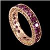 Image 1 : Natural Rhodolite Garnet & Sapphire Ring