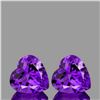 Image 1 : Natural Purple Amethyst Heart Pair {Flawless-VVS1}