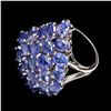 Image 2 : Natural Blue Tanzanite 37.48 Cts Ring