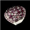 Image 1 : Natural Pink Raspberry Rhodolite Garnet Ruby Ring
