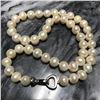 Image 2 : 8-9mm Cultured Pearls & Sterling Silver 18" Necklace