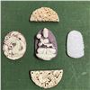 Image 1 : Asian Carved Stone & Composite Pendants
