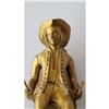 Image 2 : Late 19thc Victorian Gold Gilded Bronze Figure of a Squire, Country Gentleman