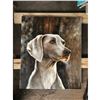 Image 2 : 21stc Photorealism Oil Painting, Weimaraner, Hunting Dog