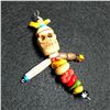 Image 4 : Mixed Media Bone & Stone Skeleton Pendant