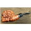 Image 2 : Handcarved Wooden Skeleton Skulls Smoking Pipe