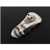 Image 3 : Modern Abstract Silver Plated Face Brooch Pin