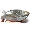 Image 1 : Prehistoric Artifact, Ammonite Snail Fossil, Fish Tray Carving