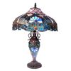 Image 2 : Victorian Style Stained Art Glass Table Lamp