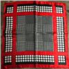 Image 1 : Modern Polka Dot Pattern Silk Square, Scarf