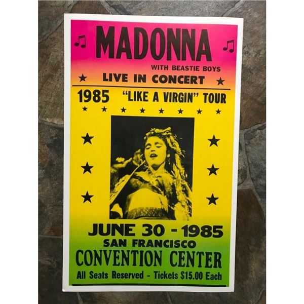 Vintage Madonna Concert Poster