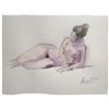 Image 1 : Original Nude Study Watercolor & Ink Painting