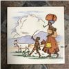 Image 1 : Vintage African Woman & Child Hand-painted Tile