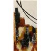 Image 1 : 21st Century Signed Abstract Oil Painting, Cityscape