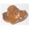 Image 1 : Two Turtles On Lotus Japanese Boxwood Netsuke Carving