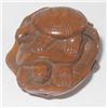 Image 3 : Two Turtles On Lotus Japanese Boxwood Netsuke Carving