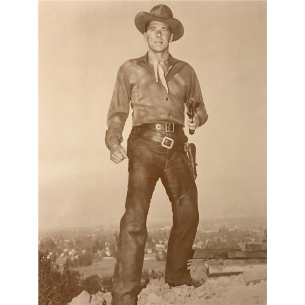 Ronald Reagan Western Cowboy Sepia Tone Photo Print, Poster