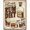 Image 1 : Rum Diet Metal Pub Bar Sign