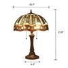 Image 3 : Tiffany-style Mission Stained Glass Table Lamp