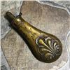 Image 1 : Large Ornate19thc Copper & Brass Powder Flask